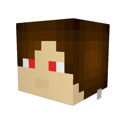 EdwardLoL_ Minecraft avatar head, 3D render