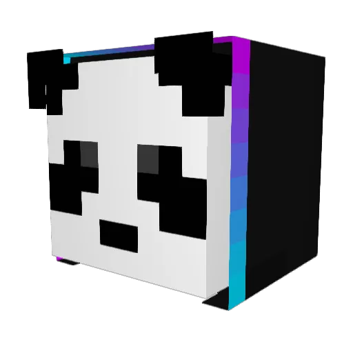 EdwardLotus Minecraft avatar head, 3D render