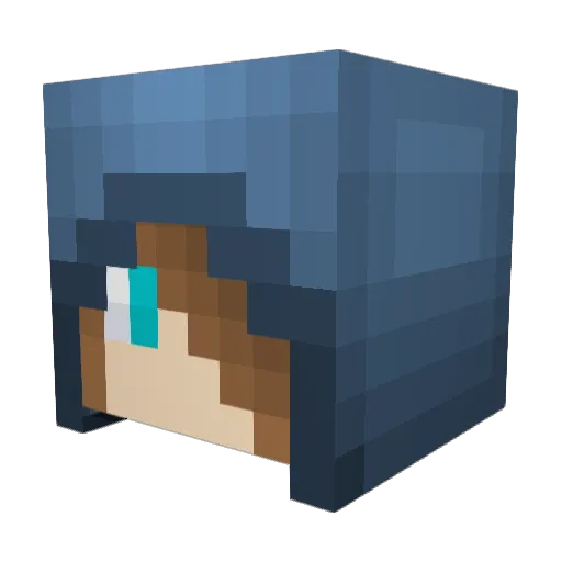 EdwardTofani Minecraft avatar head, 3D render
