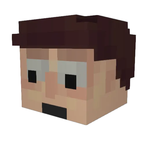 Edward_Ligma Minecraft avatar head, 3D render