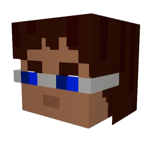 Edward_Vth Minecraft avatar head, 3D render