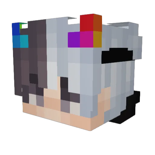 Edward_der_1 Minecraft avatar head, 3D render