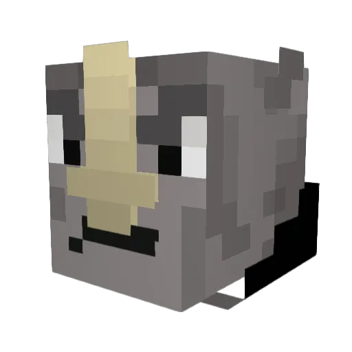 Edwardojking Minecraft avatar head, 3D render