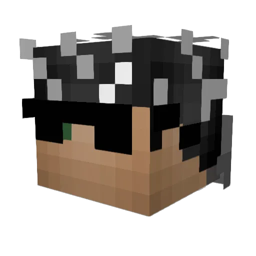 Edwardthebear Minecraft avatar head, 3D render