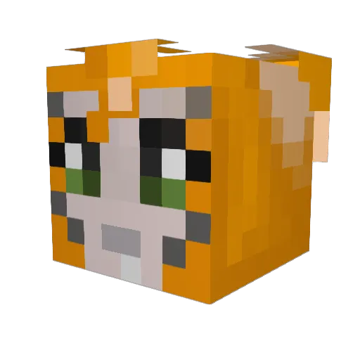 Edwardx4 Minecraft avatar head, 3D render