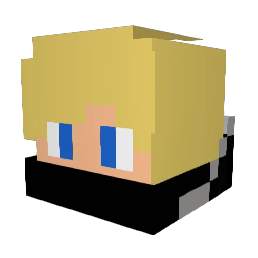 Edwart_Kenway Minecraft avatar head, 3D render