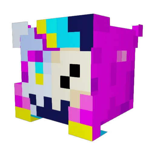Edwin05 Minecraft avatar head, 3D render