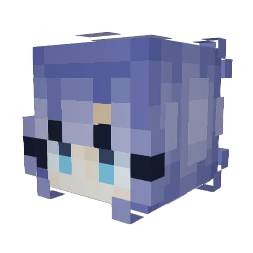 Edwin8_8 Minecraft avatar head, 3D render