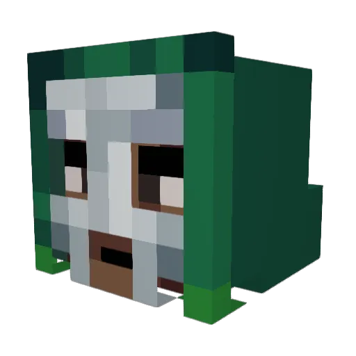 EdwinEG Minecraft avatar head, 3D render