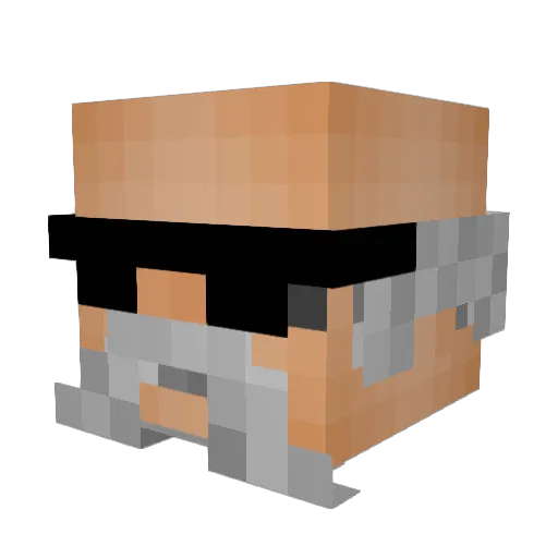 Edwin_Dejong Minecraft avatar head, 3D render