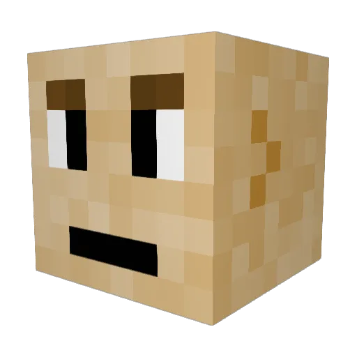 Edwin_Fury Minecraft avatar head, 3D render