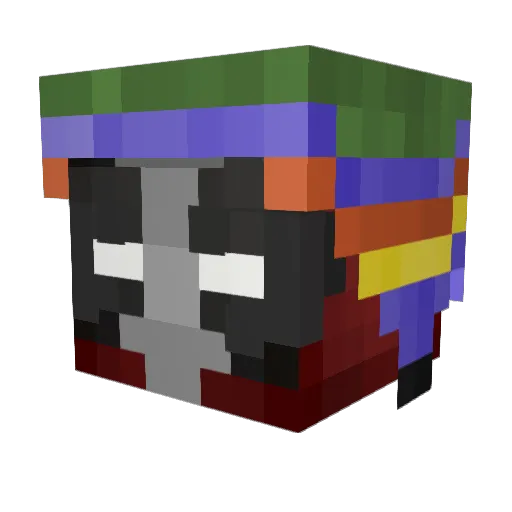 Edwinwolf2 Minecraft avatar head, 3D render