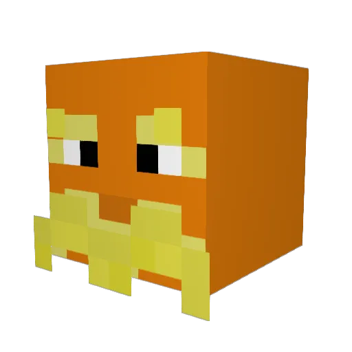 Edwn0123 Minecraft avatar head, 3D render