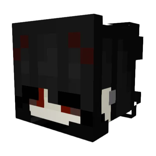Edxline Minecraft avatar head, 3D render