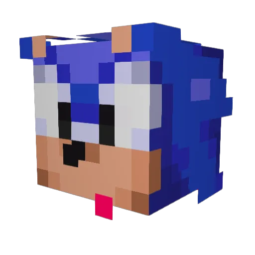 EdyDude Minecraft avatar head, 3D render