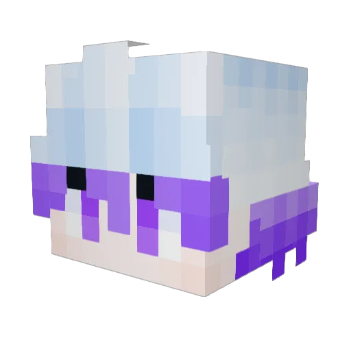 EdyMF Minecraft avatar head, 3D render