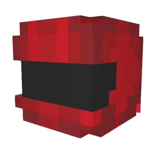 EdyPai Minecraft avatar head, 3D render