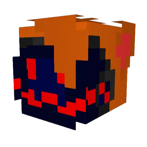 EdyProto Minecraft avatar head, 3D render