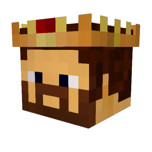 Edyarich Minecraft avatar head, 3D render