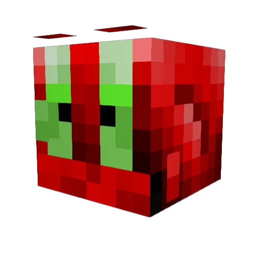 Edys5r Minecraft avatar head, 3D render