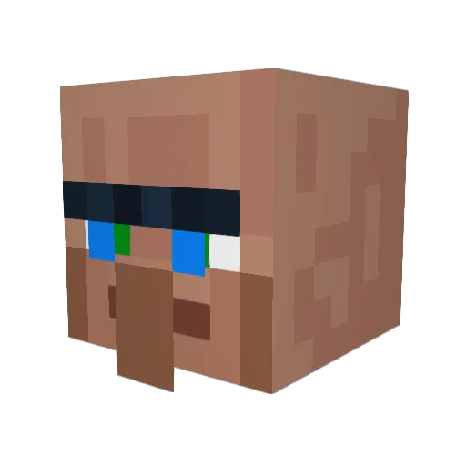 Edzha01 Minecraft avatar head, 3D render