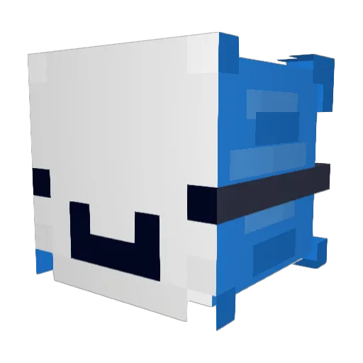 Edzus16 Minecraft avatar head, 3D render