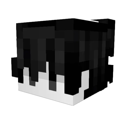 EdzyM Minecraft avatar head, 3D render
