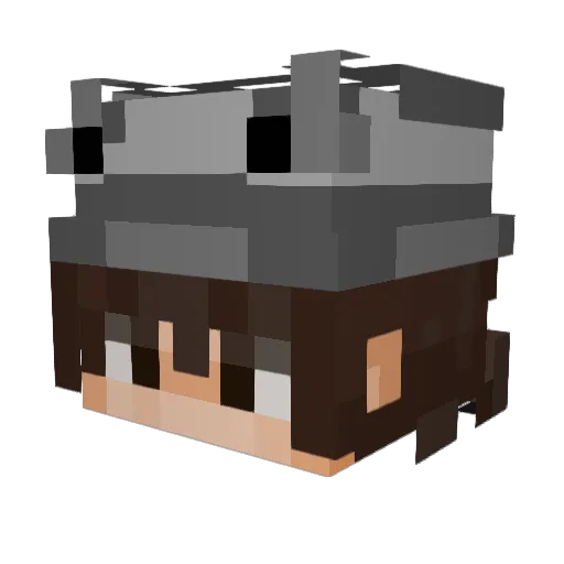 EeSea24 Minecraft avatar head, 3D render