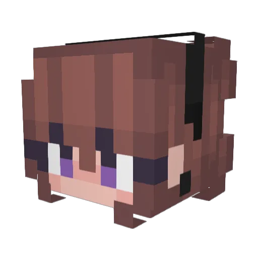 Eeb_005 Minecraft avatar head, 3D render