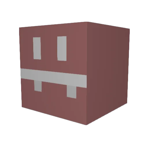 Eedetzz Minecraft avatar head, 3D render