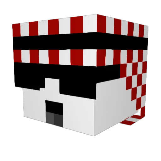 Eedo0ooo_xkiller Minecraft avatar head, 3D render
