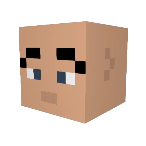 EeeEssPee Minecraft avatar head, 3D render