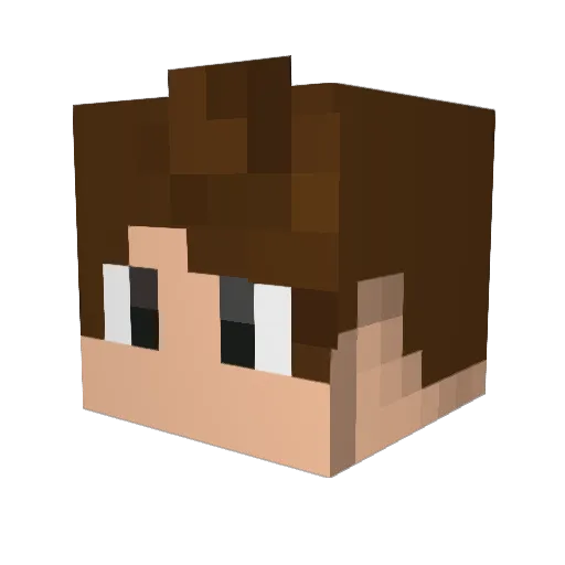Eeezy3972 Minecraft avatar head, 3D render