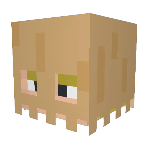 EeffaksiE Minecraft avatar head, 3D render