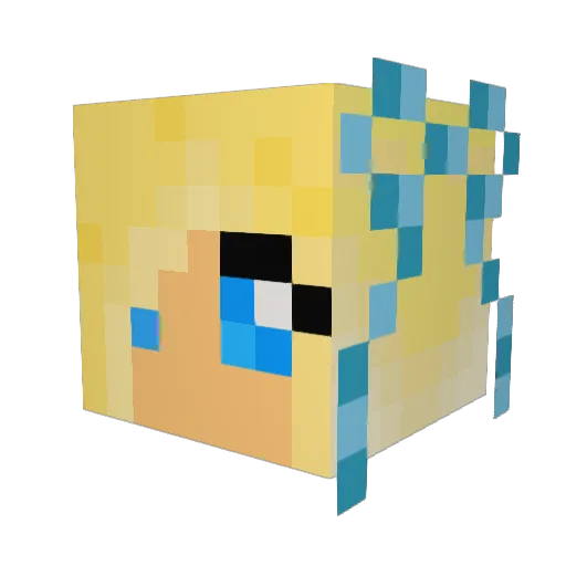 EefjePas Minecraft avatar head, 3D render