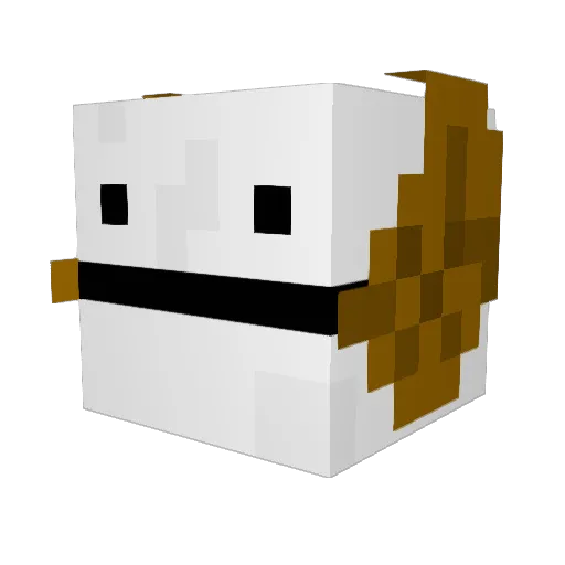 Eehgor Minecraft avatar head, 3D render