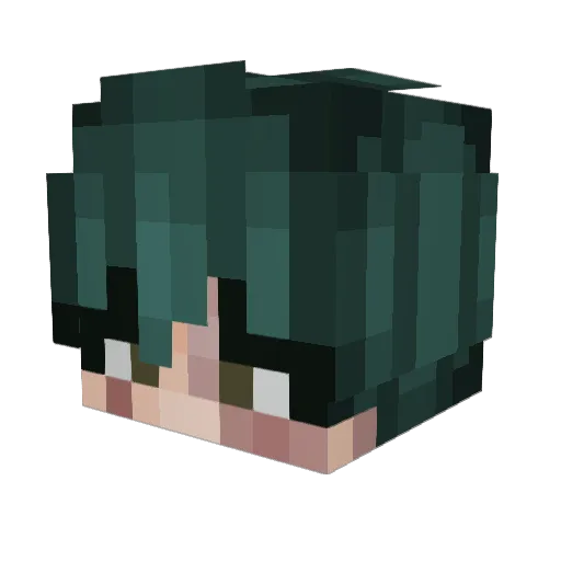 Eelek_ Minecraft avatar head, 3D render