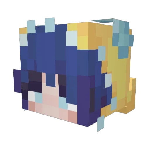 EelinGood Minecraft avatar head, 3D render
