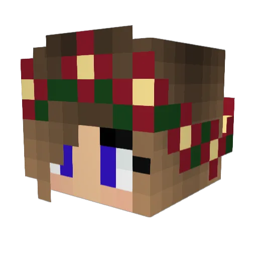 EelkeD Minecraft avatar head, 3D render