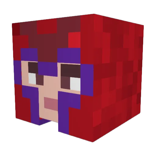Eemster Minecraft avatar head, 3D render