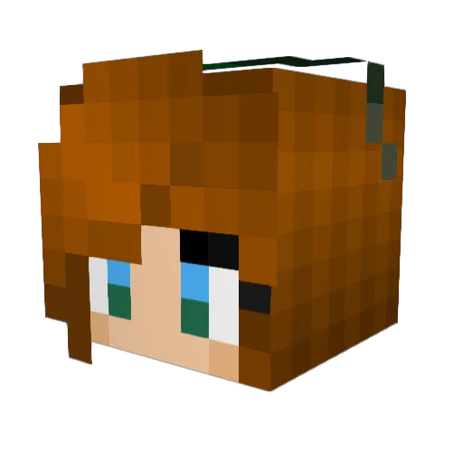 Eenasy Minecraft avatar head, 3D render