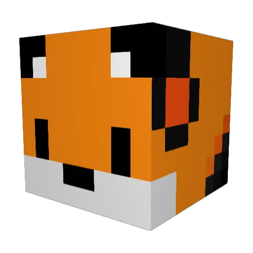 Eengy_ Minecraft avatar head, 3D render