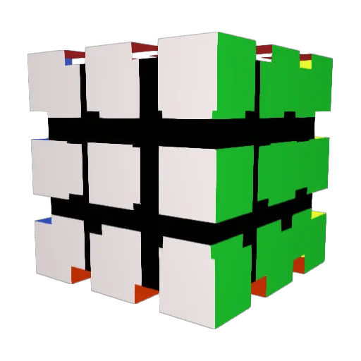 Eenzer Minecraft avatar head, 3D render