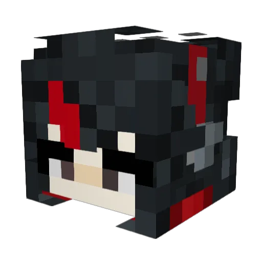 EepySoma Minecraft avatar head, 3D render