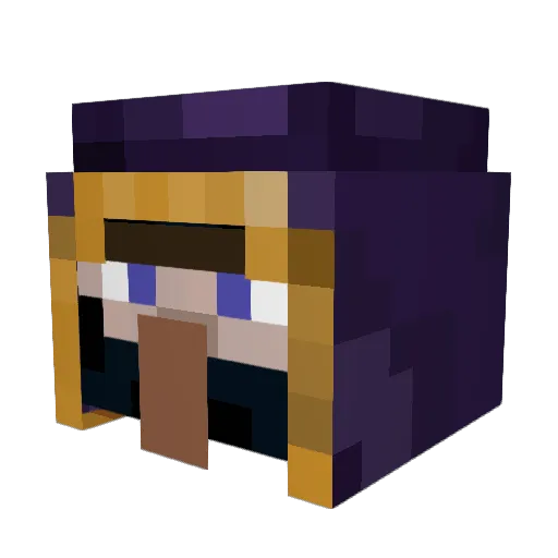 Eestherr Minecraft avatar head, 3D render
