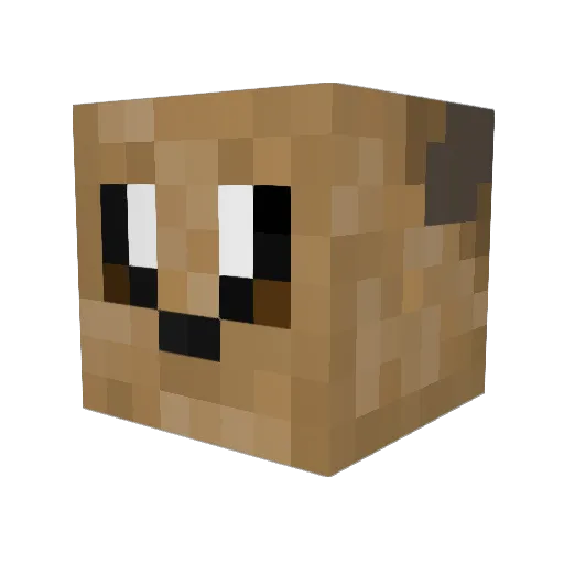 Eev3e69 Minecraft avatar head, 3D render