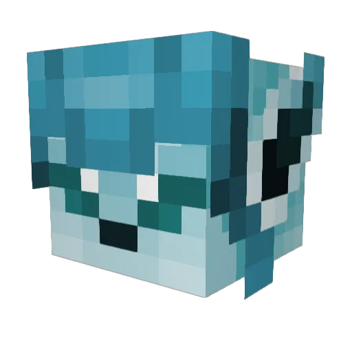 Eevee51 Minecraft avatar head, 3D render