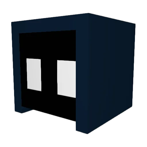 Eevee968b Minecraft avatar head, 3D render