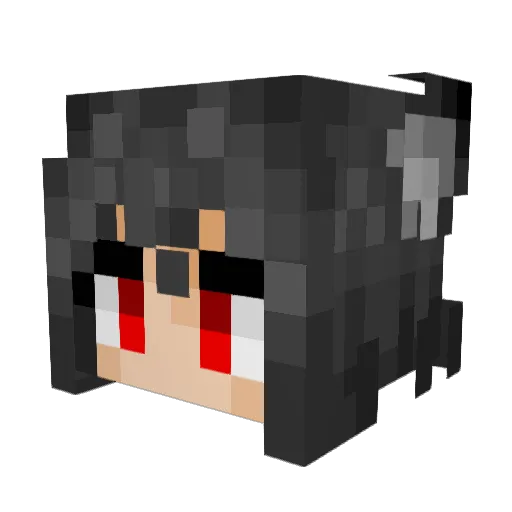 EeveeArc Minecraft avatar head, 3D render