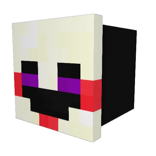 EeveeBunny Minecraft avatar head, 3D render